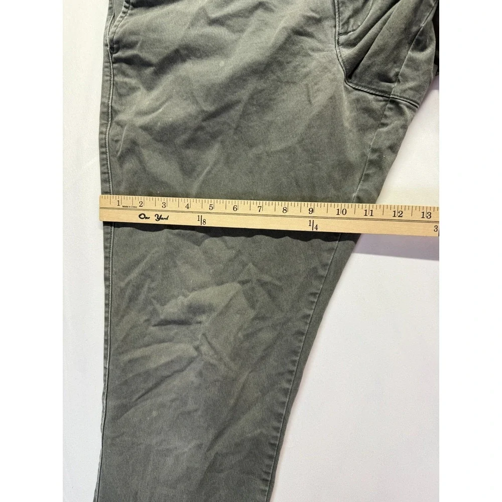 Gap Essential Khaki Slim Fit Chino Pants Mens 32x27 Gray Cotton Straight Leg